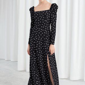 & Other Stories Polka Dot Maxi Dress
